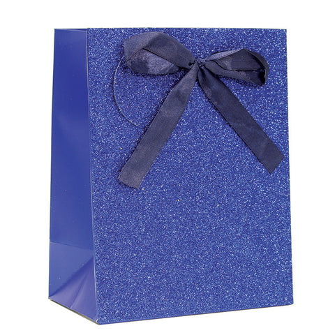ROYAL BLUE SPARKLE GLITTER GIFT BAG