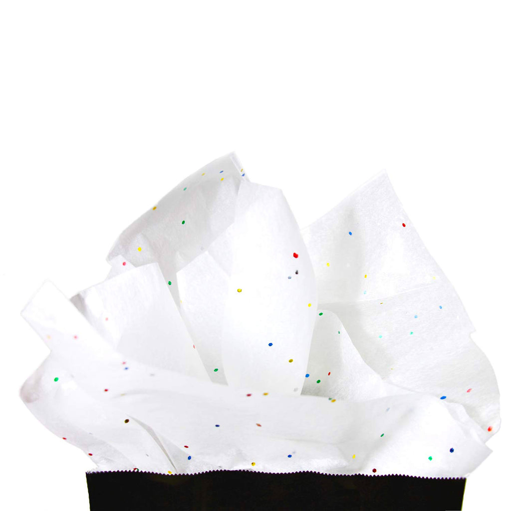 BonBon Paper White Sparkle Tissue Paper | 36 Sheets of Premium Tissue Paper  for Gift Wrapping and Gift Bags | White Tissue Paper with Glitter Accent 
