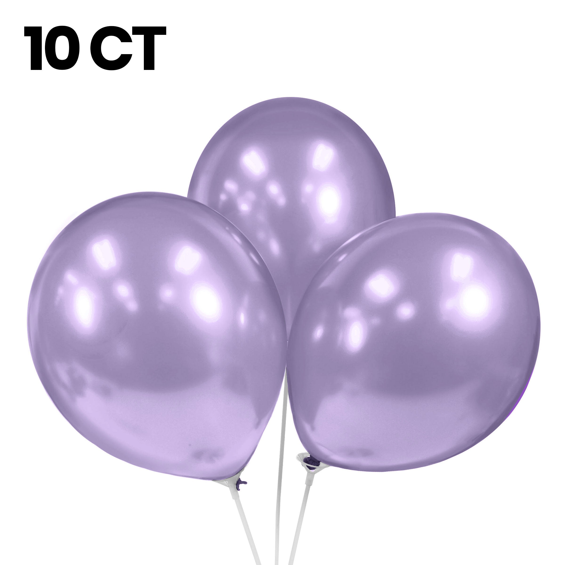 Party Balloons, Pearlized Balloons, 12" Metallic Balloons, Pastel Balloons, Lavender Balloons - Gift Expressions