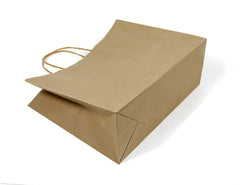 6 CT | Wide Large Brown Kraft Gift Bags
