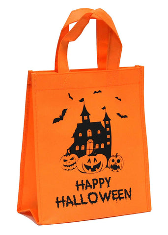 Halloween Reusable Trick or Treat Candy Bag [Orange Castle]