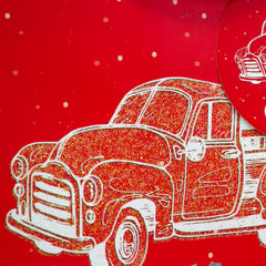 RED TRUCK MEDIUM CHRISTMAS HOLIDAY GIFT BAGS