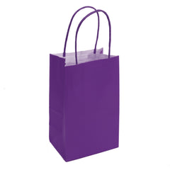Kraft Bags, Purple kraft bag, high quality matte kraft paper gift bags, small kraft bags, favor bags, halloween gift bags in bulk, birthday gift bags