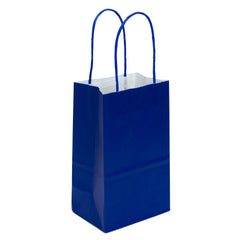 Kraft Bags, Royal Blue kraft bag, high quality matte kraft paper gift bags, small kraft bags, favor bags, christmas gift bags in bulk, birthday gift bags