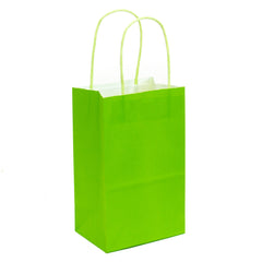 Kraft Bags, lime green kraft bag, high quality matte kraft paper gift bags, small kraft bags, favor bags, halloween gift bags in bulk, birthday gift bags