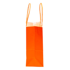 Kraft Bags, Orange kraft bag, high quality matte kraft paper gift bags, small kraft bags, favor bags, halloween gift bags in bulk