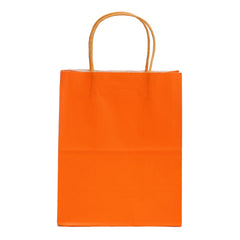 Orange Kraft Paper Gift Bags, Halloween DIY Kraft Bag, Kraft Paper Bags
