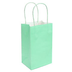 Kraft Bags, mint kraft bag, high quality matte kraft paper gift bags, small kraft bags, favor bags, easter gift bags in bulk, birthday gift bags
