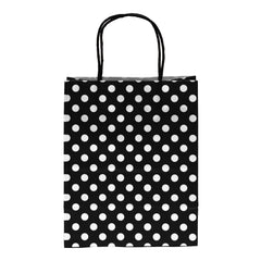 Black Polka Dot, Kraft Bags, Gift Bags, Paper Bags, Reusable Bags, Favor Bags, Wedding Favor Bags - Gift Expressions