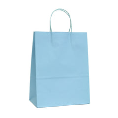Light Blue Kraft Paper Gift Bags, Baby Shower DIY Kraft Bag, Kraft Paper Bags
