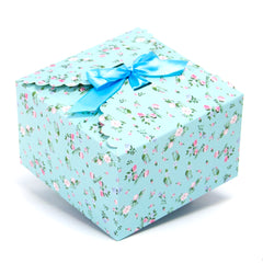 light blue floral gift boxes, flower edge gift boxes, large favor gift boxes, scallop edge gift boxes, favor boxes, gift boxes, pastel gift boxes with ribbons, floral pattern gift boxes, baby shower favor gift boxes, wedding favor gift boxes, teacher's appreciation week gift boxes, gift boxes in bulk | Gift Expressions
