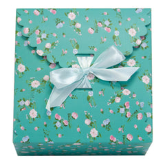 dusty mint gift boxes, flower edge gift boxes, large favor gift boxes, scallop edge gift boxes, favor boxes, gift boxes, pastel gift boxes with ribbons, floral pattern gift boxes, baby shower favor gift boxes, wedding favor gift boxes, teacher's appreciation week gift boxes, gift boxes in bulk | Gift Expressions
