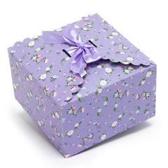 lavender gift boxes, flower edge gift boxes, large favor gift boxes, scallop edge gift boxes, favor boxes, gift boxes, pastel gift boxes with ribbons, floral pattern gift boxes, baby shower favor gift boxes, wedding favor gift boxes, teacher's appreciation week gift boxes, gift boxes in bulk | Gift Expressions