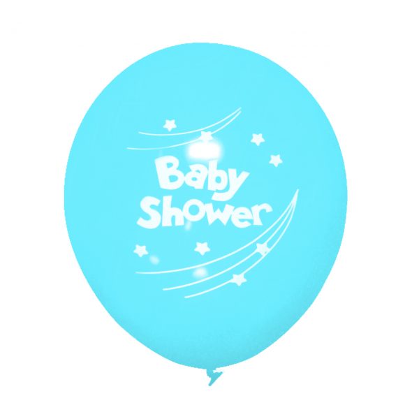 Baby Shower Balloons, 12" Latex Printed Balloons, Baby Shower Party, Party Decorations, Party Balloons - Gift Expressions