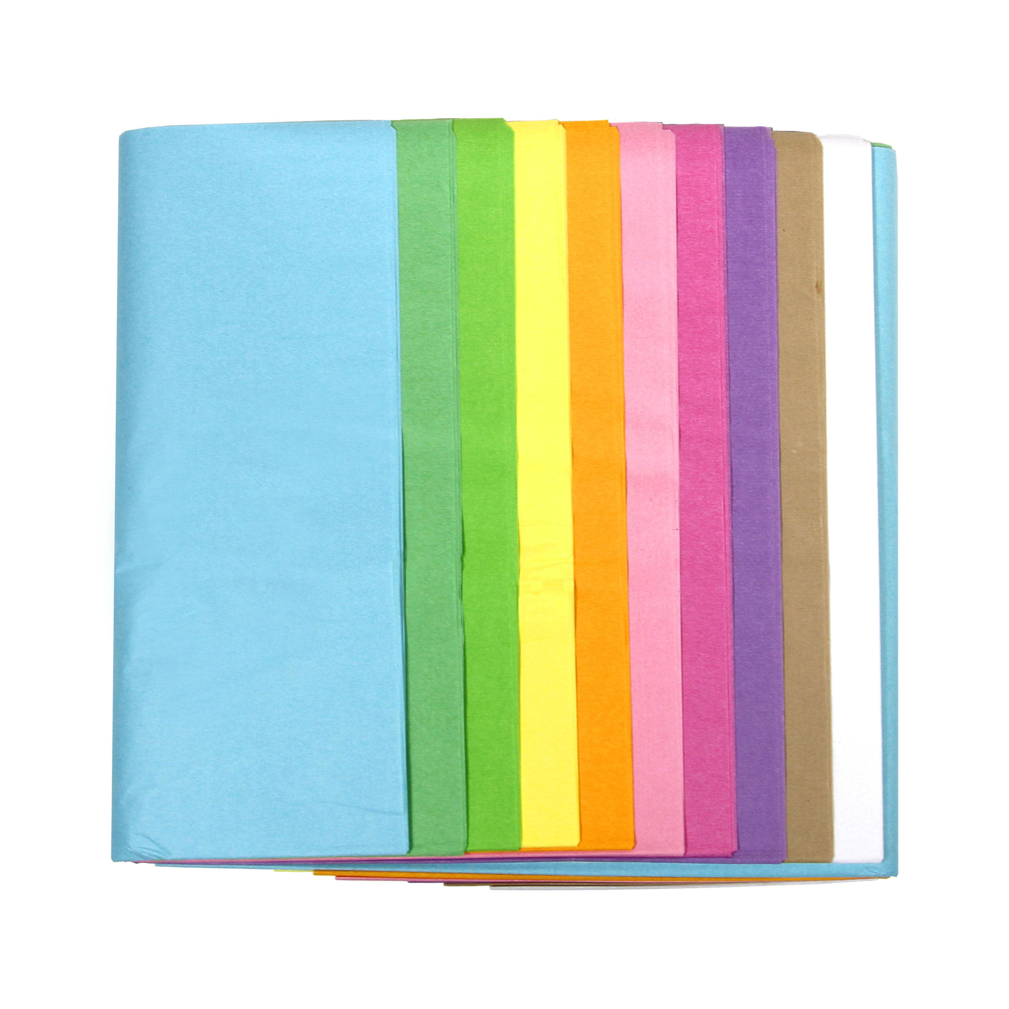 Simetufy 60 Sheets Tissue Paper for Gift Bags, 10 Pastel Colored
