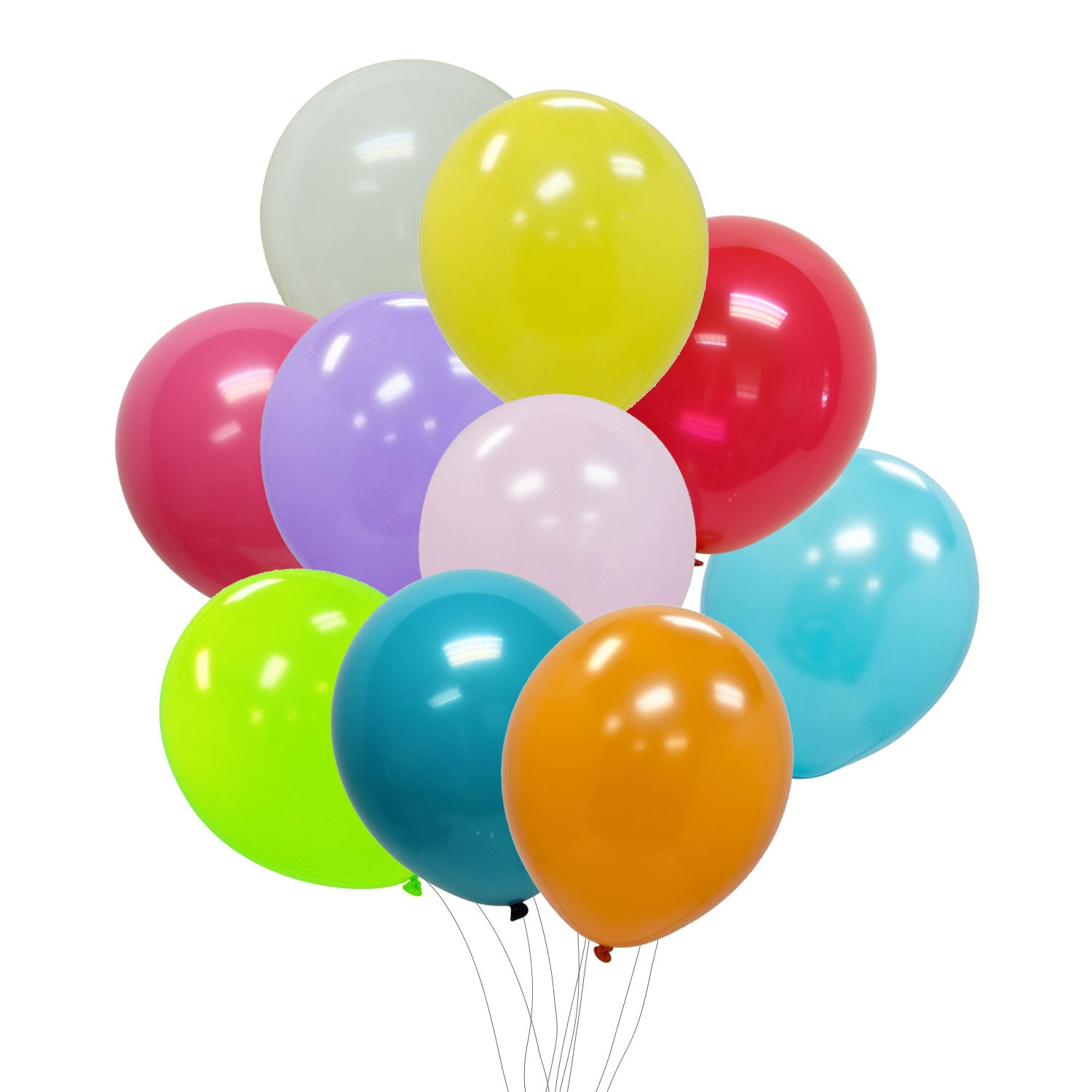 12" SOLID LATEX BALLOONS [ASSORTED COLORS]